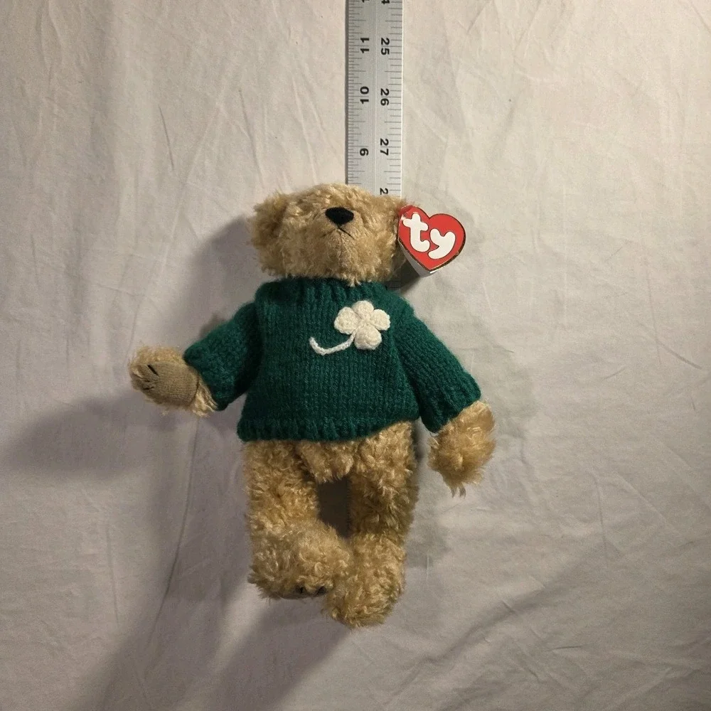 Ty Attic Treasures Blarney Irish Bear 1993 Jointed Plush With Tags Vintage
